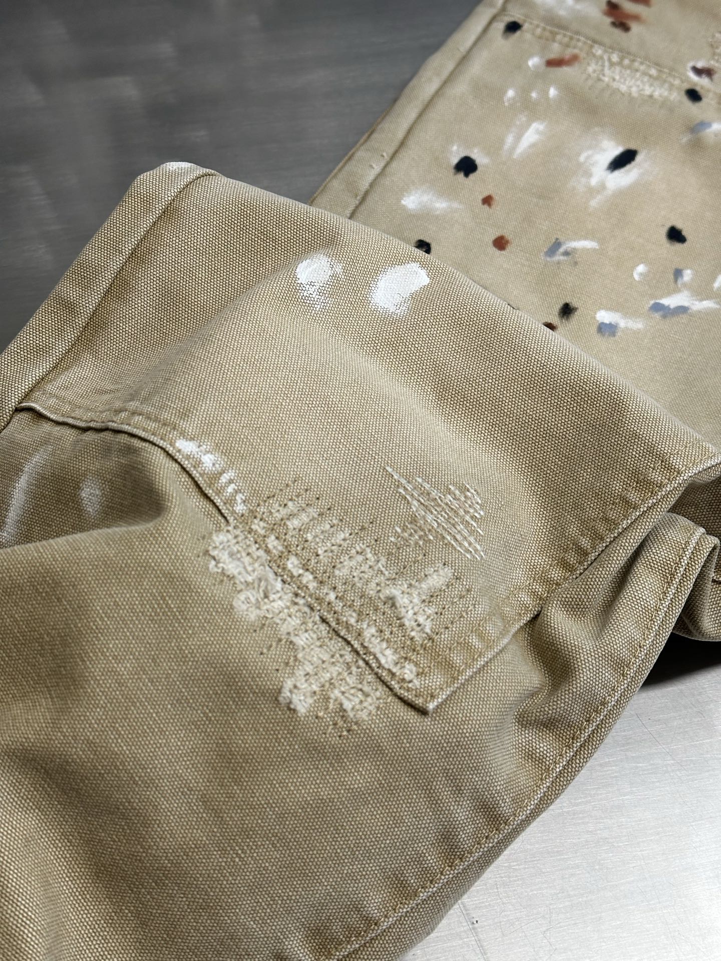 LV Embellished Denim Carpenter Pants 1AK6Q0