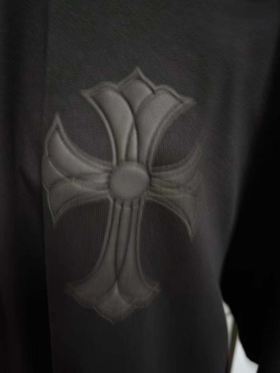 Chrome Hearts black on black cross t-shirt