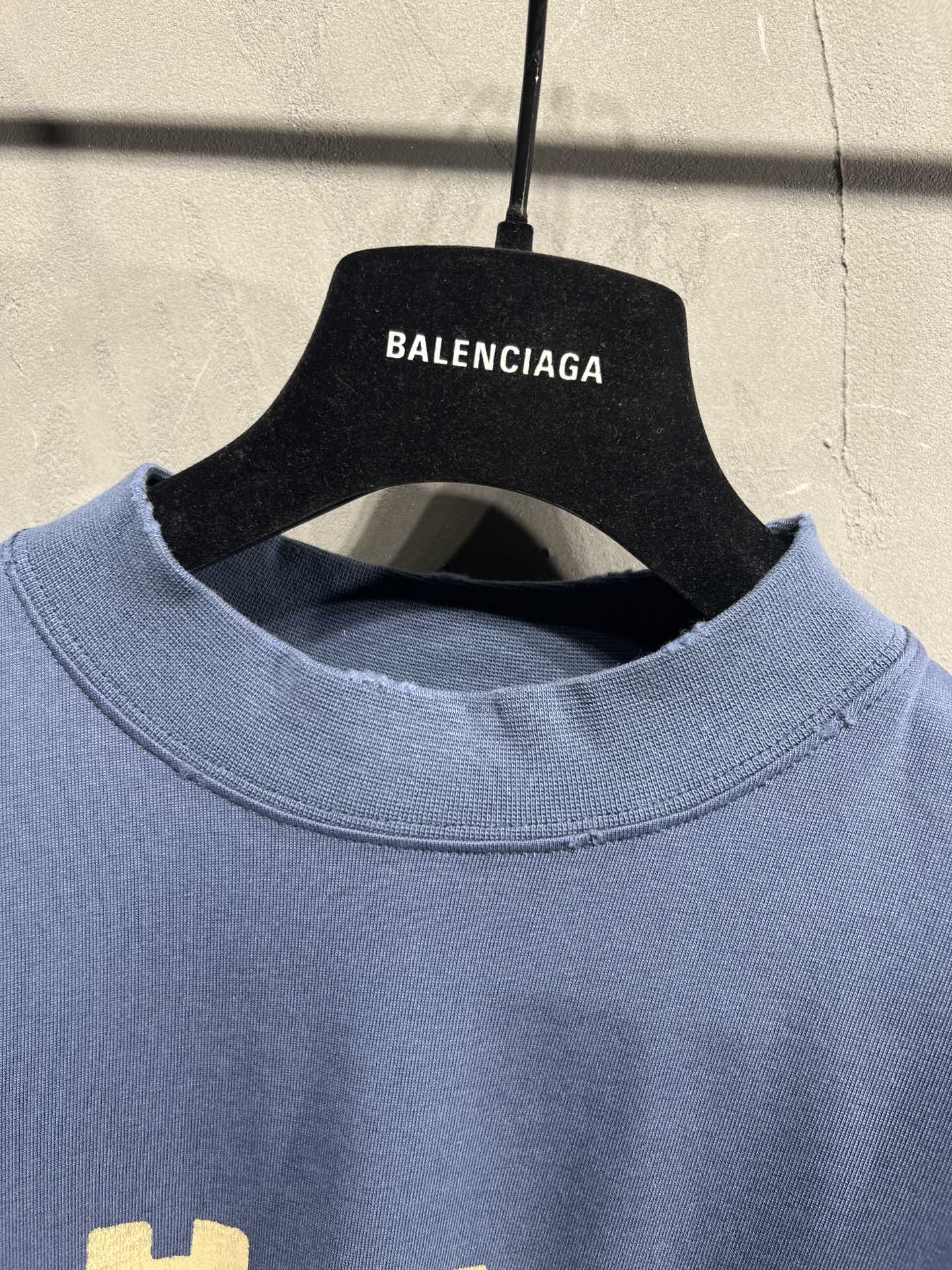 BALENCIAGA CRYPTO T-SHIRT OVERSIZED IN BLUE