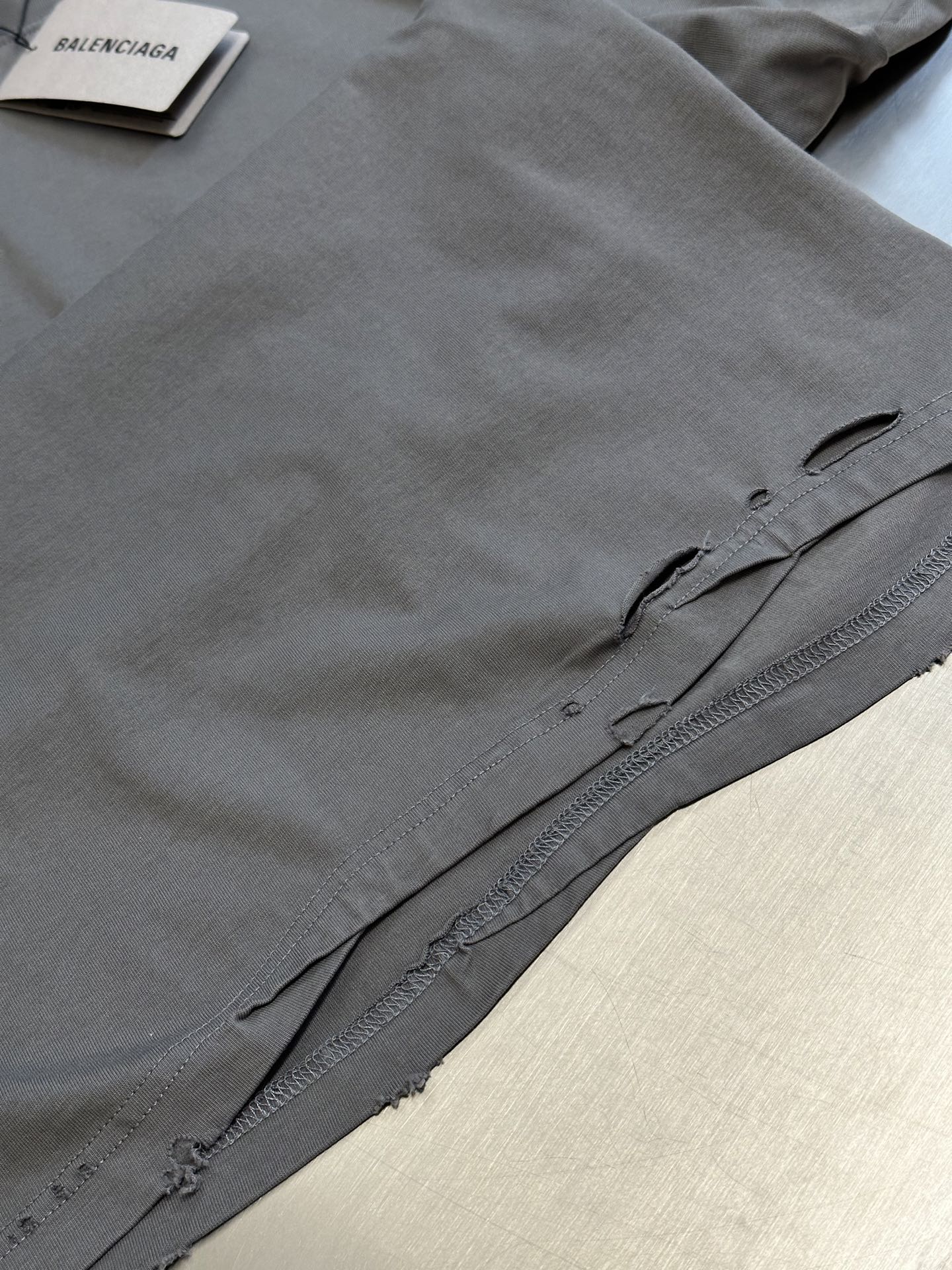 BB Men's Human Being Shifted T-shirt in Dark Grey