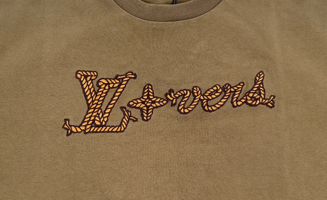 Louis Vuitton Embroidered Signature Cotton T-Shirt FW24