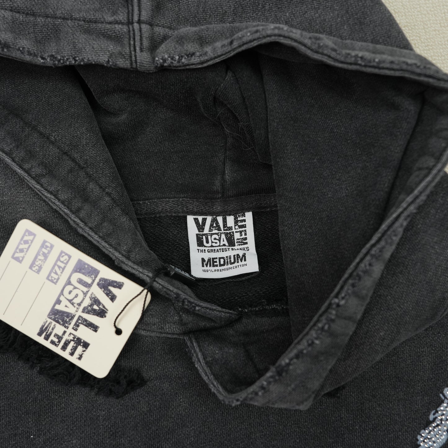 Vale Forever Big Chain Bling Black Hoodie