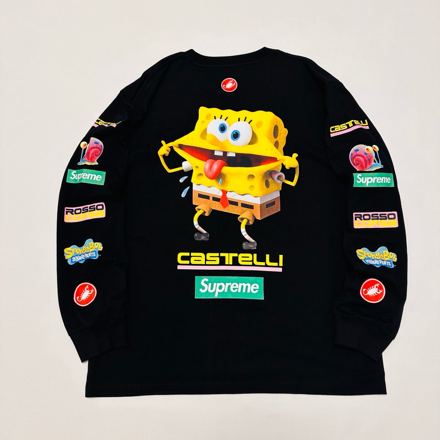 SUP x Spongebob Squarepants x Castelli Racing Long-Sleeve Tee