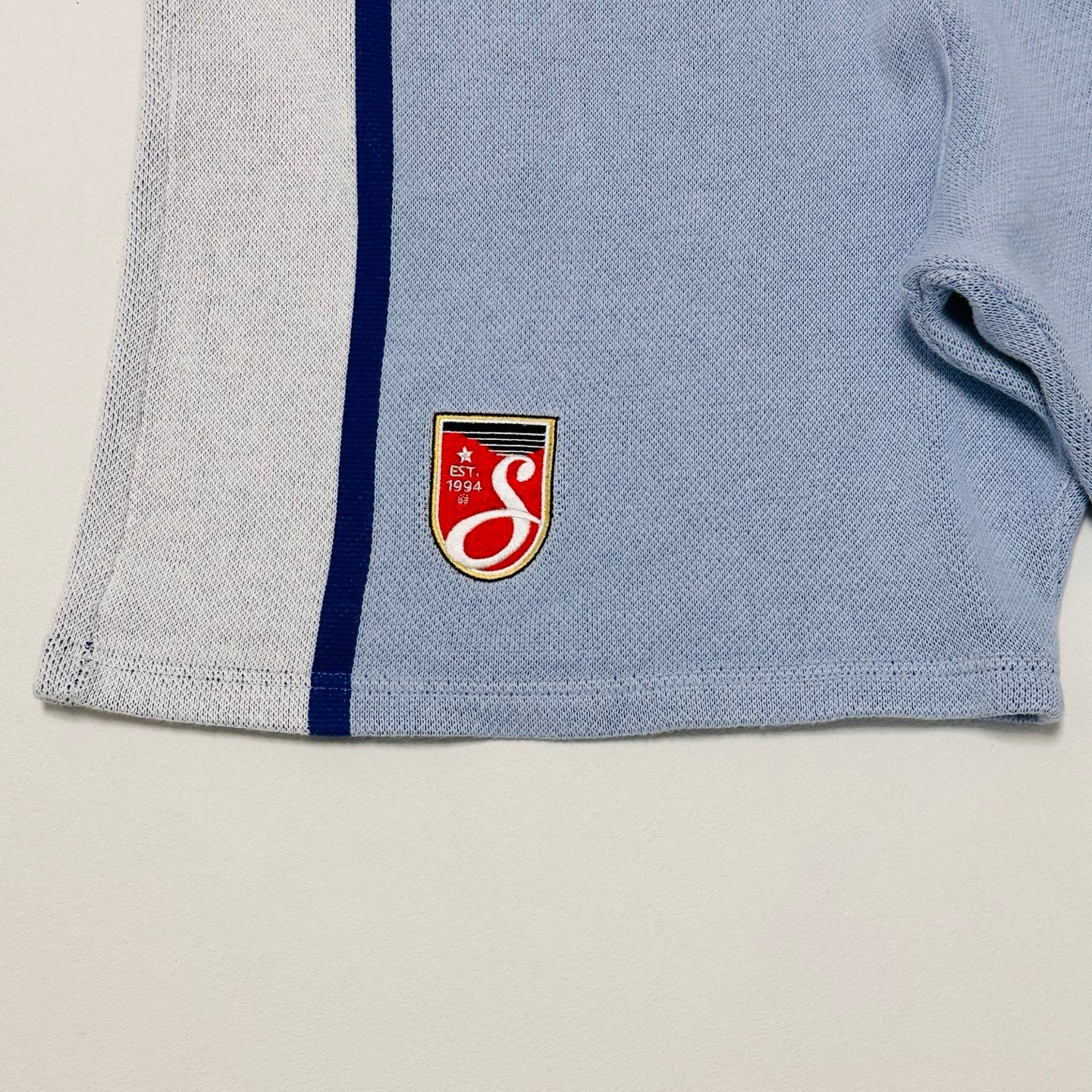 SUP Umbro Knit Soccer Shorts in Light Blue