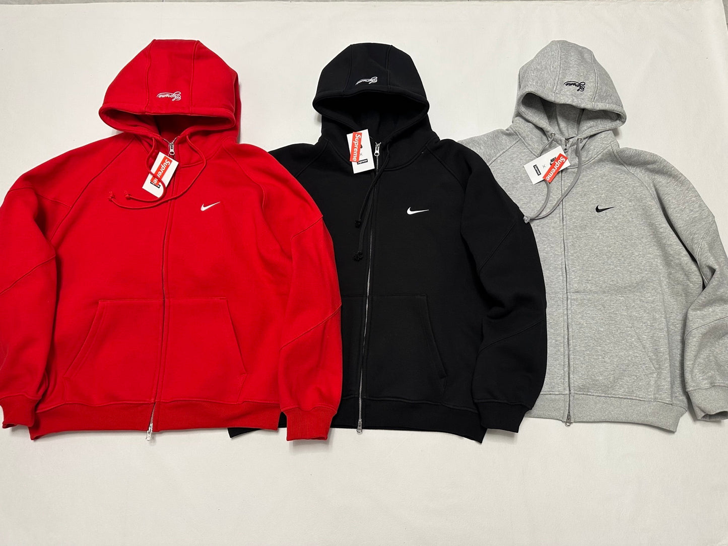 SUP x Nike Zip Up Hooded Sweatshirt