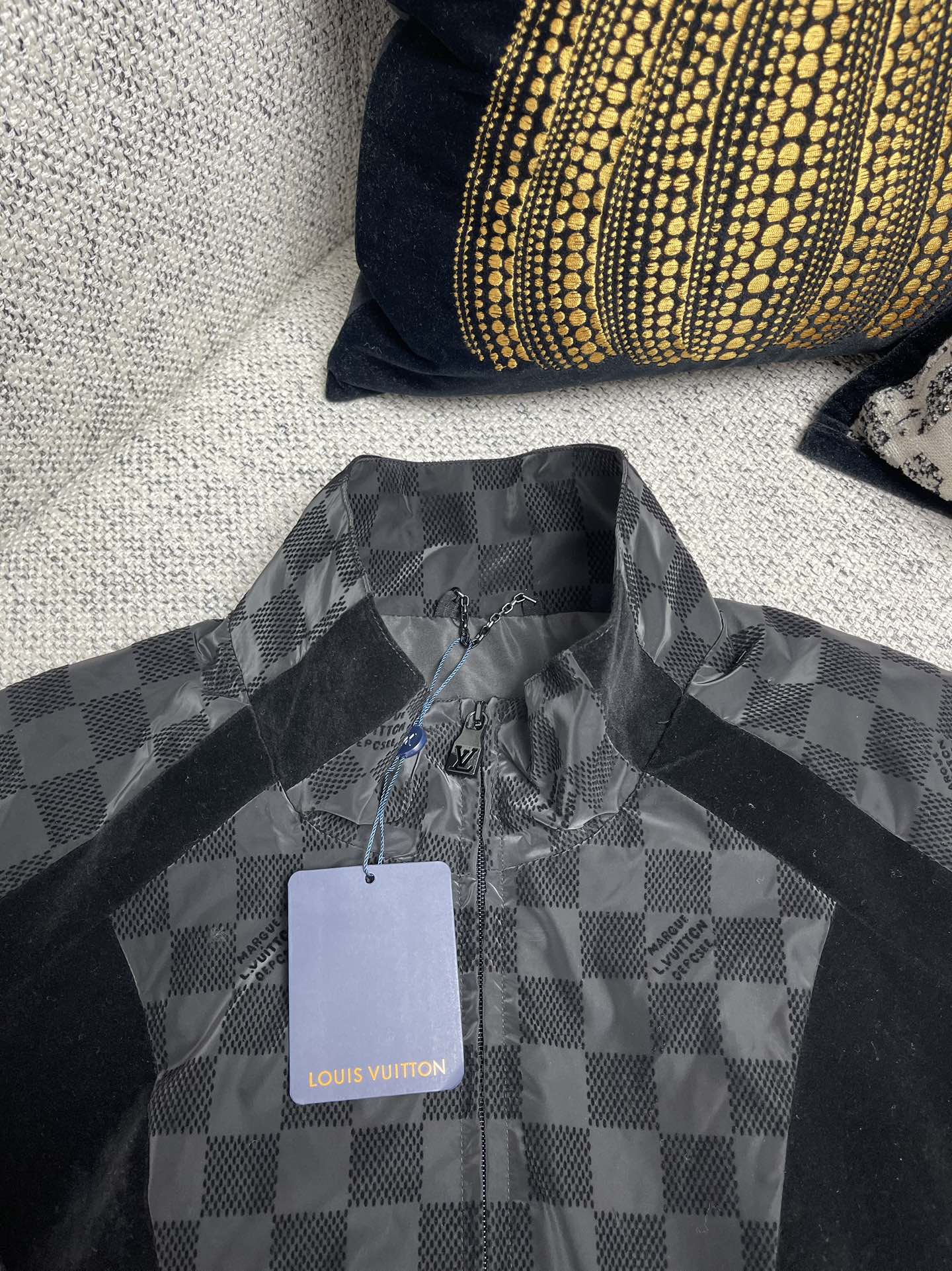 LV Flocked Damier Technical Tracksuit Top