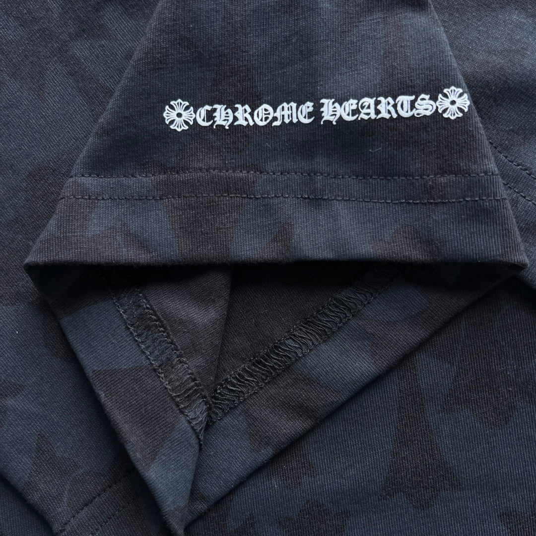 Chrome Hearts Cemetery Cross Monogram Print Tee