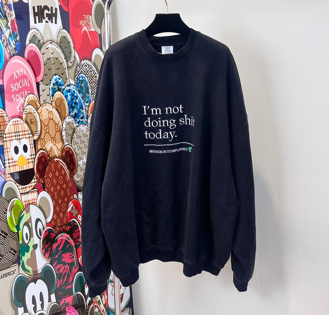 VETEMENTS Mission Accomplished Sweater