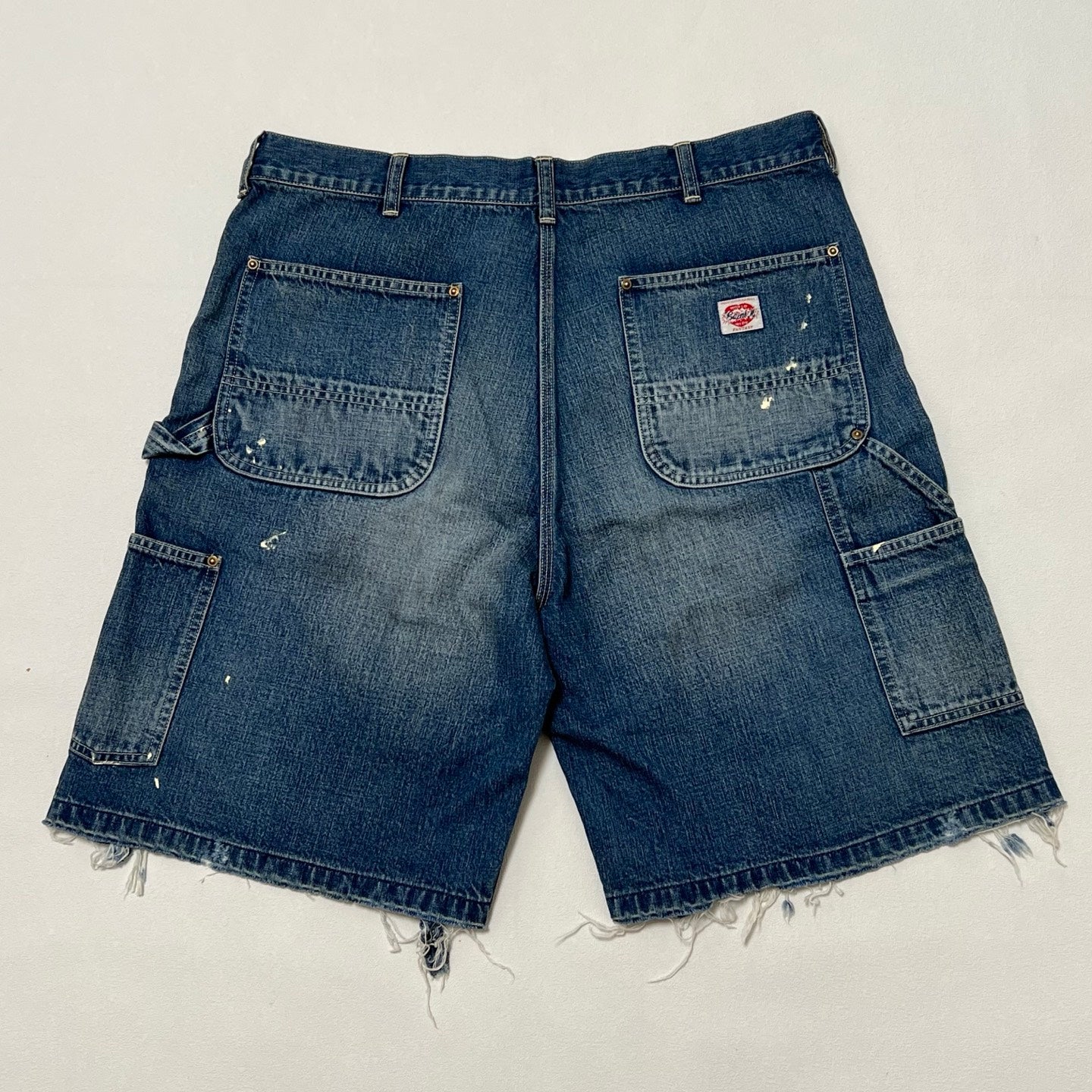 Saint Michael distressed denim shorts
