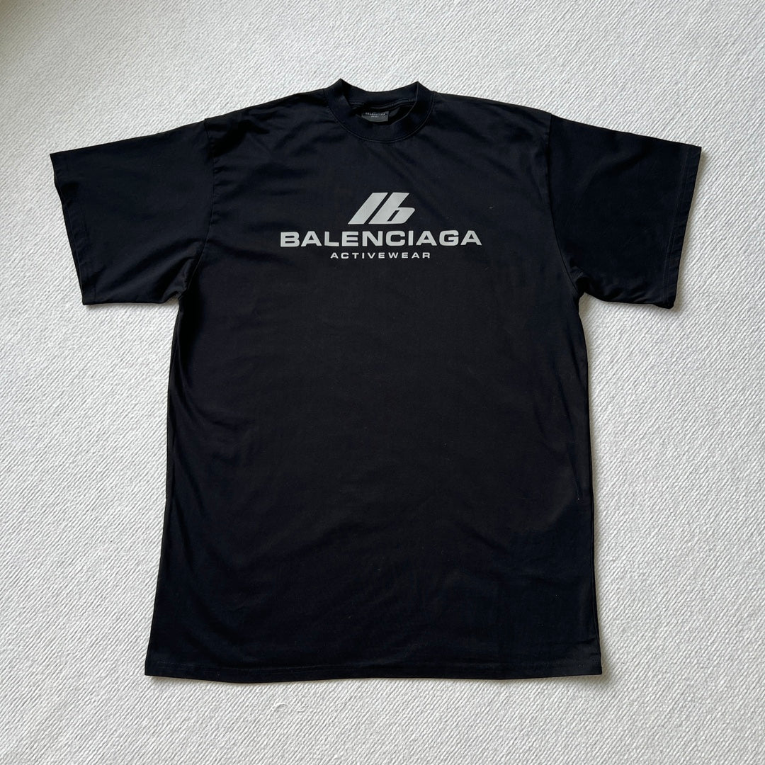Balenciaga ACTIVEWEAR T-SHIRT MEDIUM FIT IN BLACK