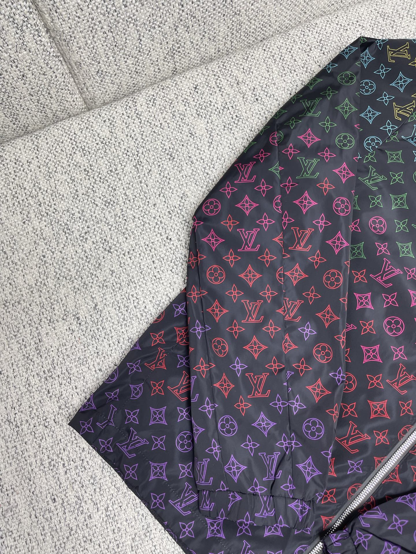 lv Monogram Flowers Gradient Printed Windbreaker 1AGTFW