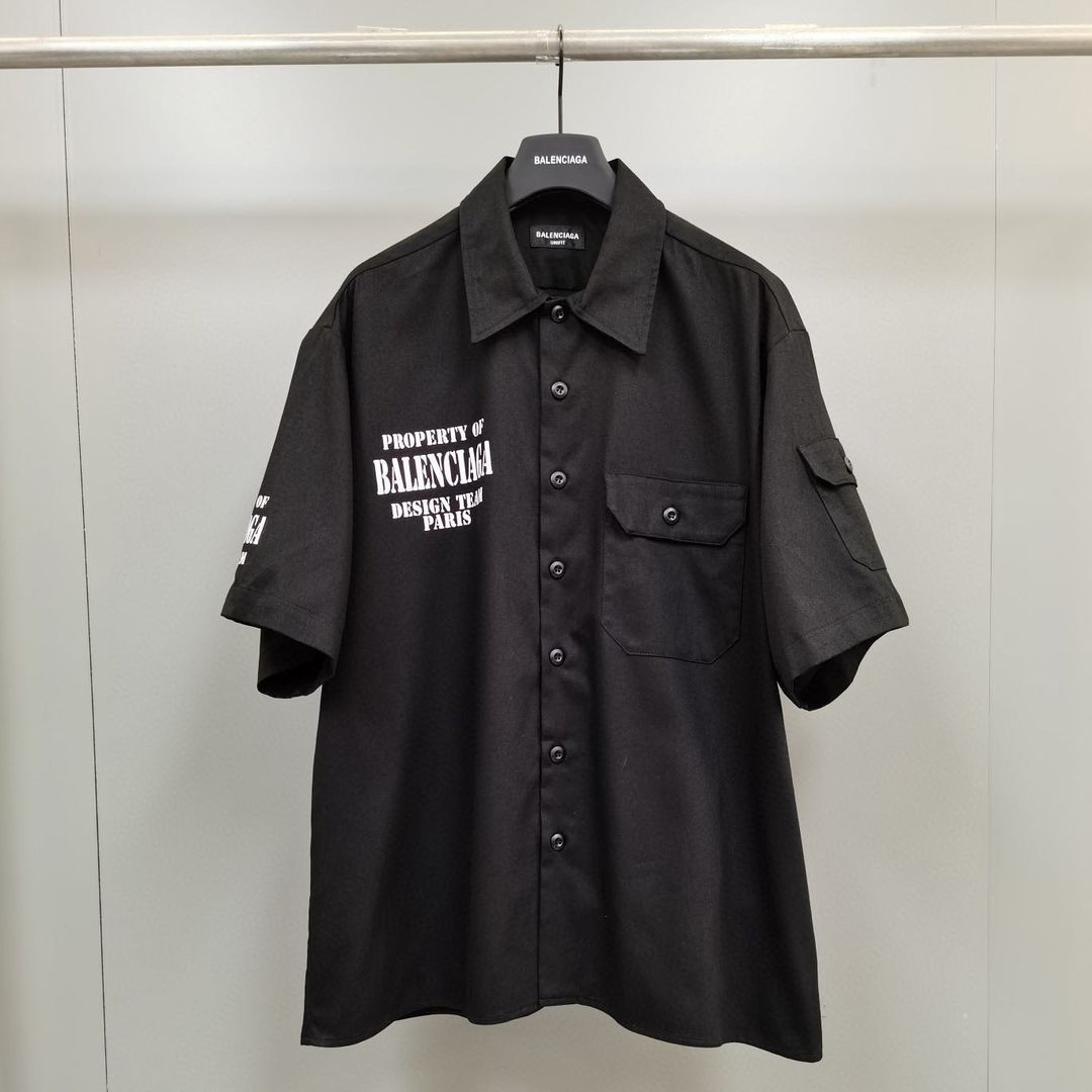 Balenciaga OVERSIZED PROPERTY OF DESIGN TEAM PARIS SHIRT