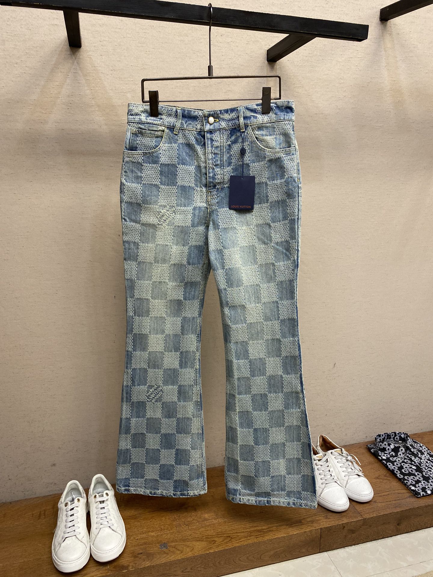 Louis Vuitton Damier Bootcut Denim Pants