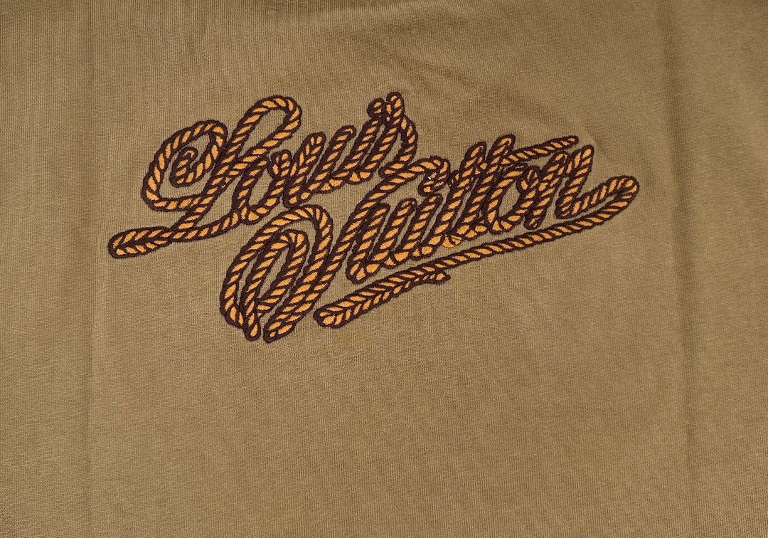 Louis Vuitton Embroidered Signature Cotton T-Shirt FW24