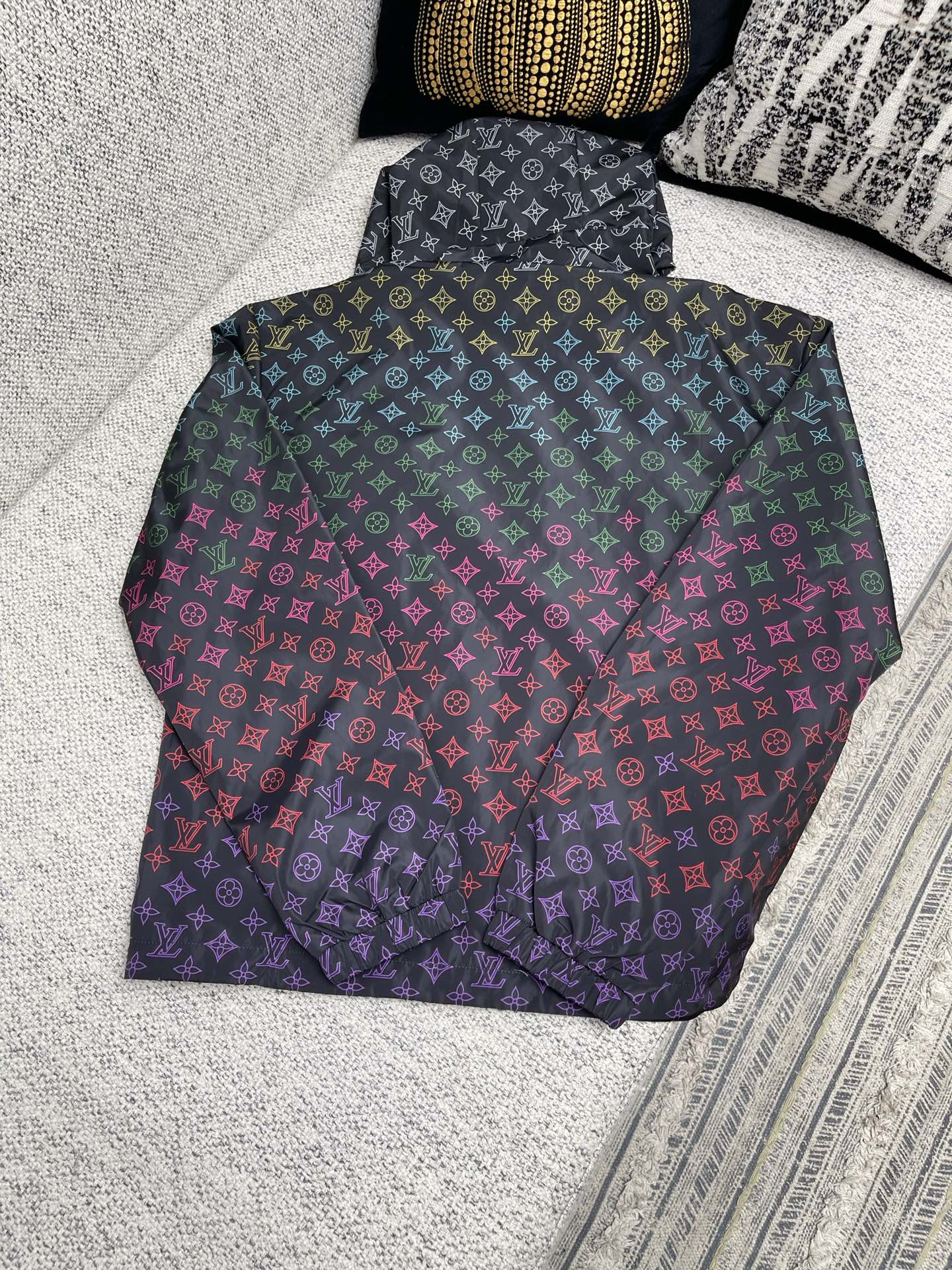 lv Monogram Flowers Gradient Printed Windbreaker 1AGTFW