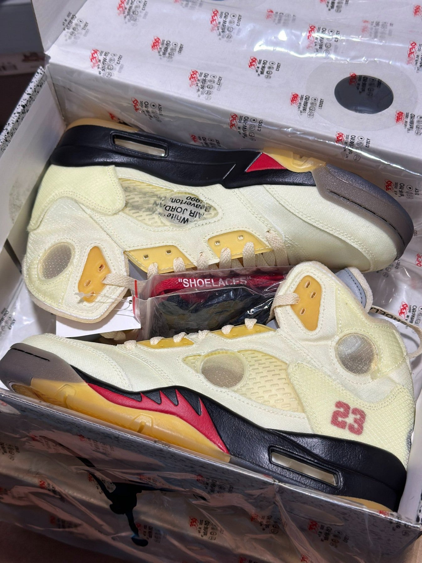 Off-White x Air Jordan 5 SP 'Sail'