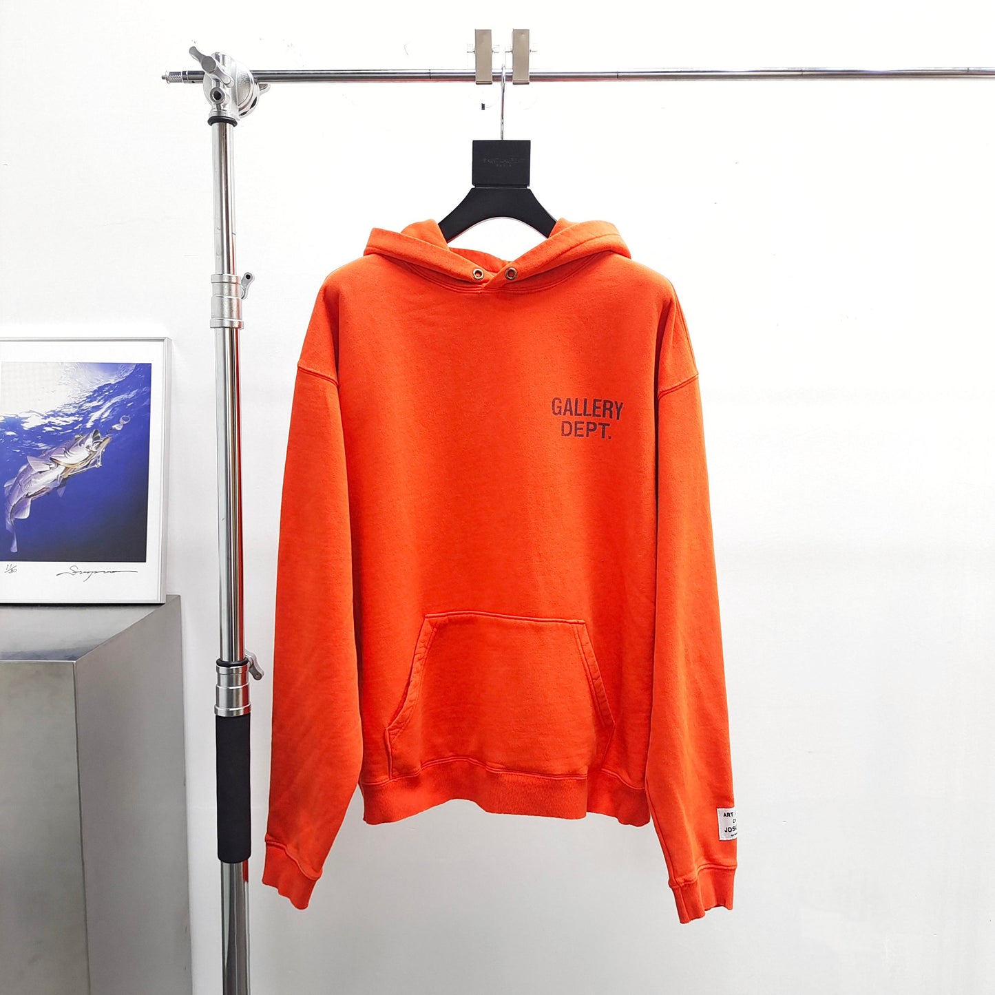 Gallery Dept. 90'S GD LOGO HOODIE TOMATOE RED