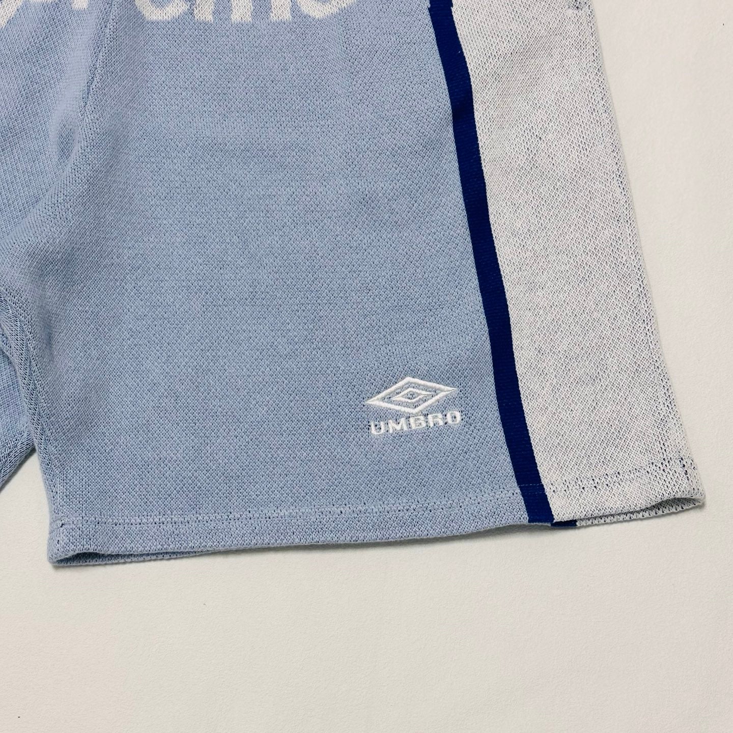 SUP Umbro Knit Soccer Shorts in Light Blue