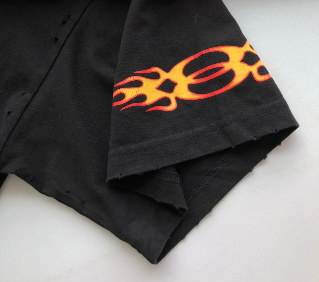 BALENCIAGA BURNING UNITY T-SHIRT IN BLACK