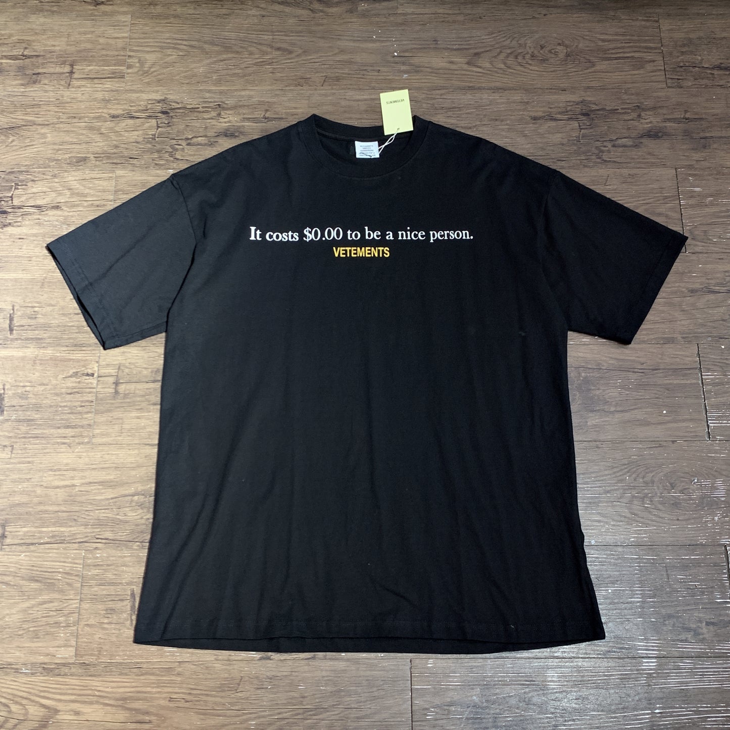 Vetements It cost $0.00 tee