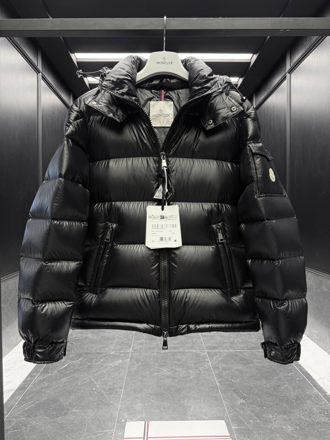 Moncler Maya Hooded Short Down Jacket