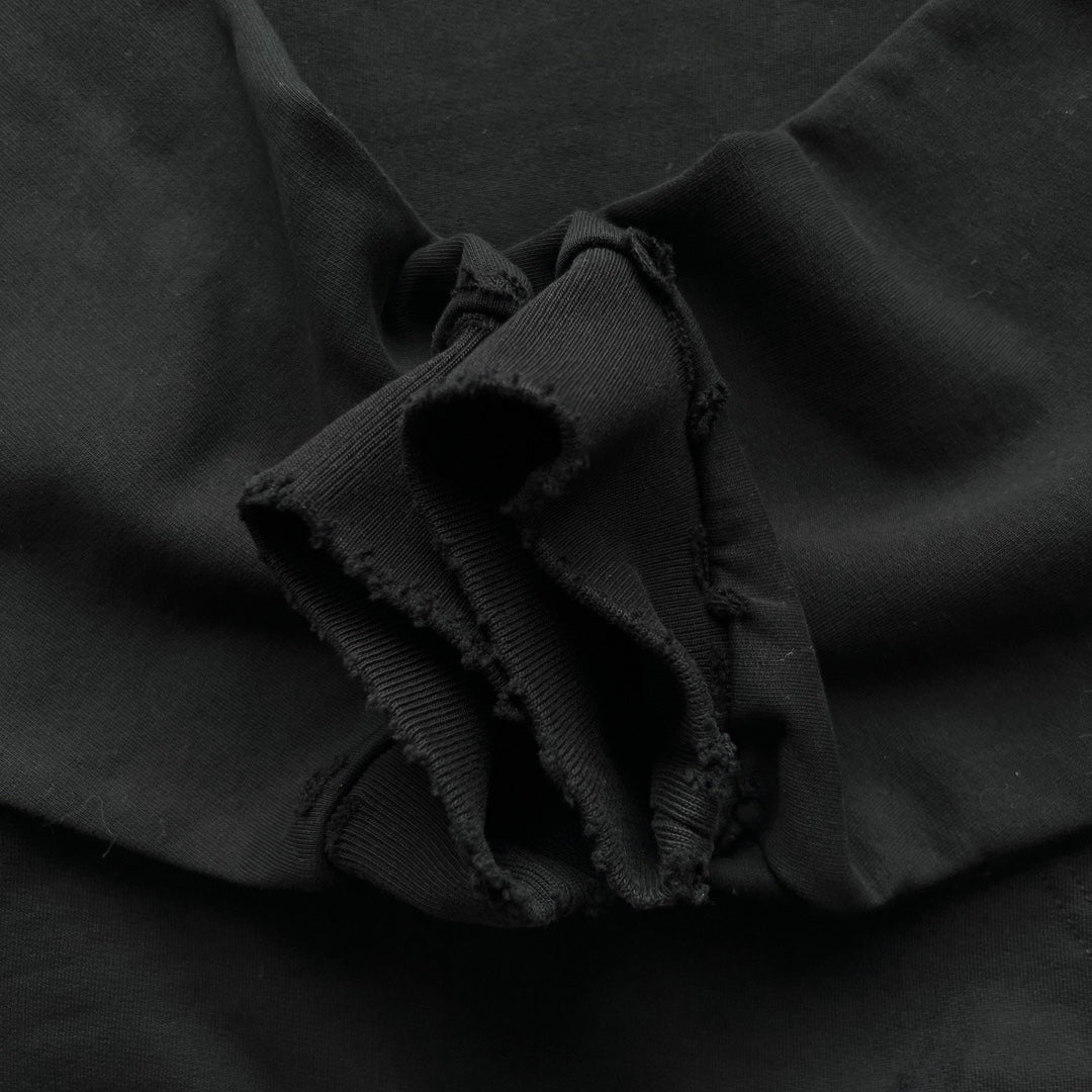 NEW BALENCIAGA BACK HOODIE MEDIUM FIT IN BLACK