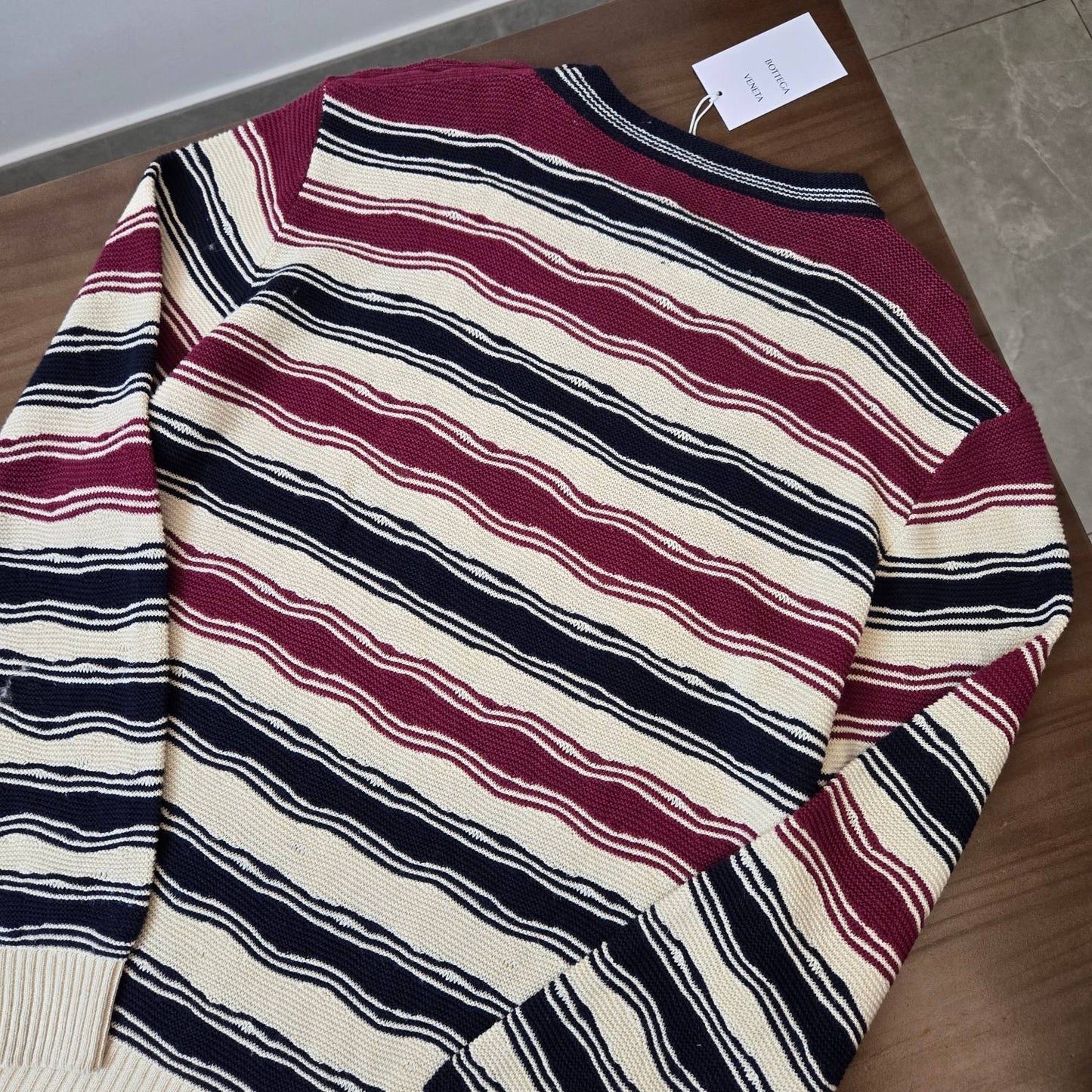 Bottega Venta Distorted Stripe Sweater