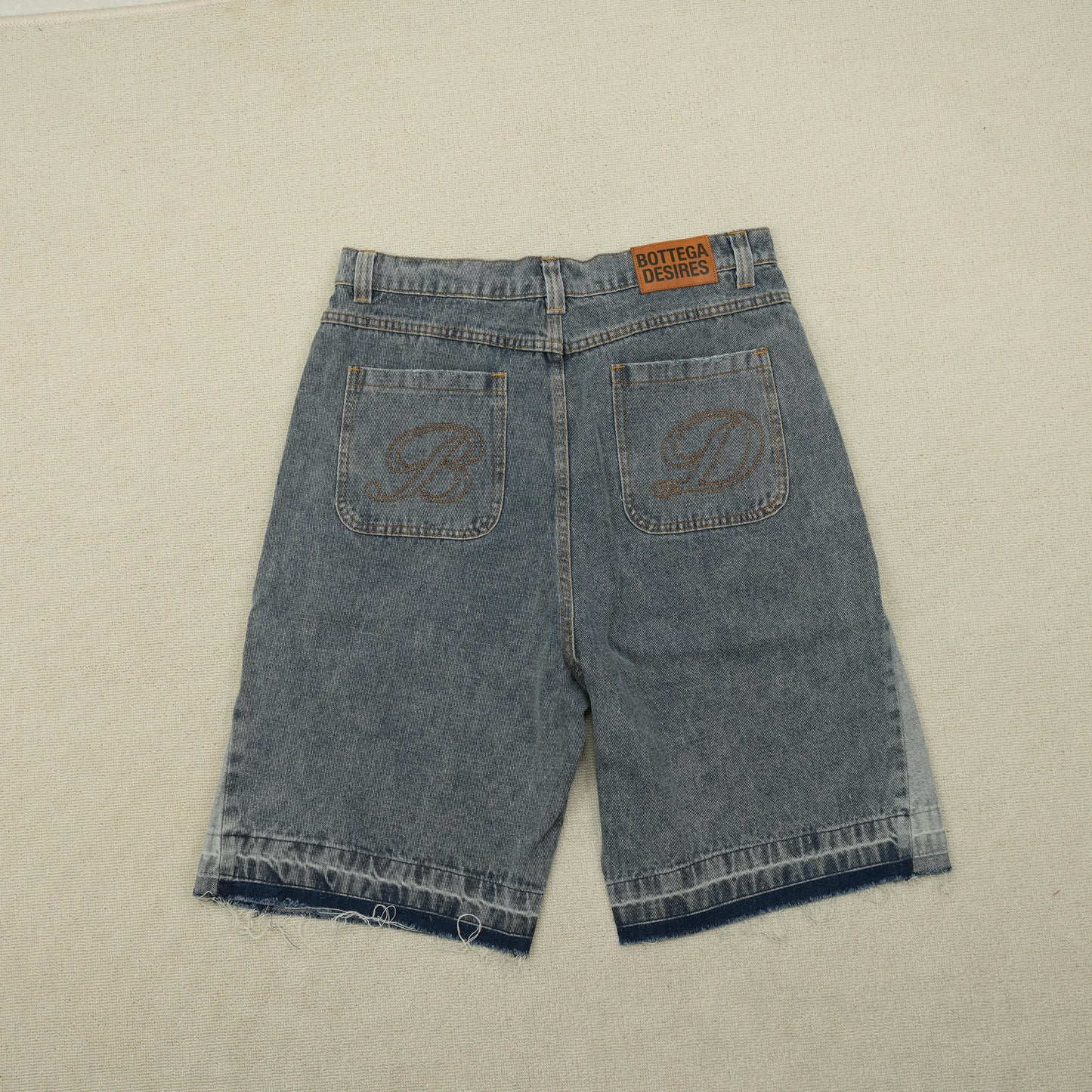 Bottega Desires Denim Shorts Blue