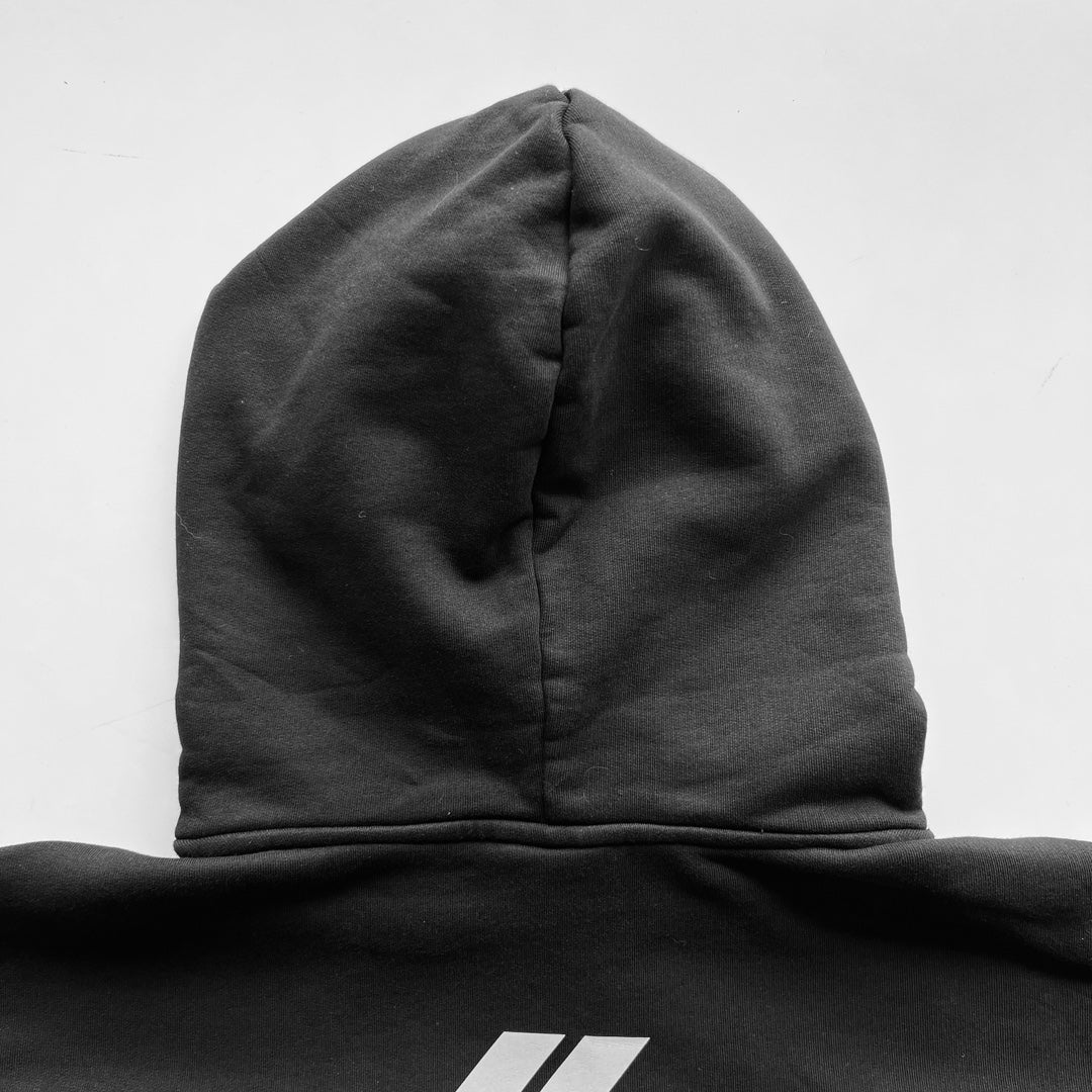 Balenciaga ACTIVEWEAR HOODIE OVERSIZED IN BLACK