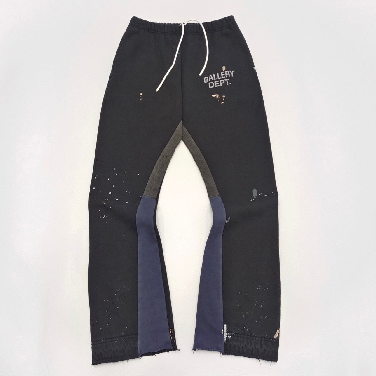 Gallery Dept. Logo Flare Sweatpants 'Washed Black'