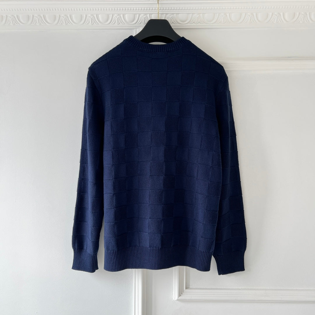LV Damier wool sweatshirt navy