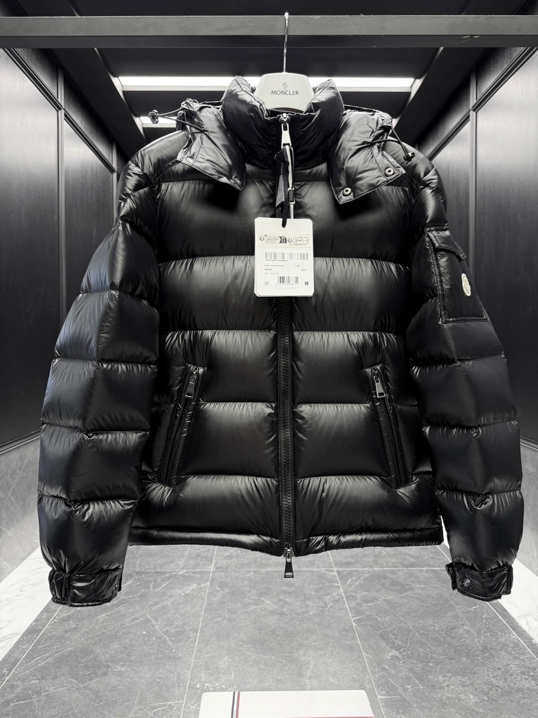 Moncler Maya Hooded Short Down Jacket