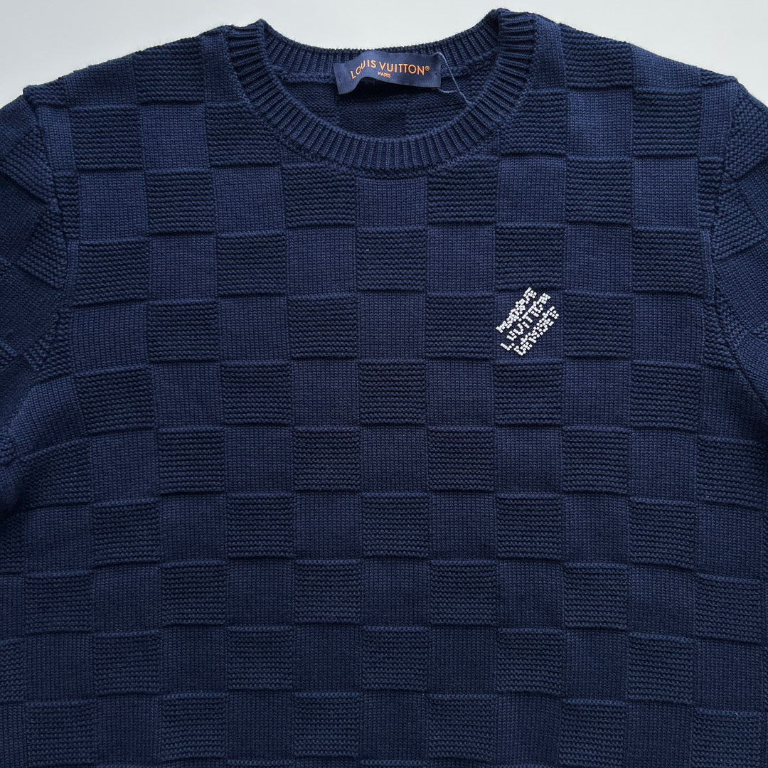 LV Damier wool sweatshirt navy