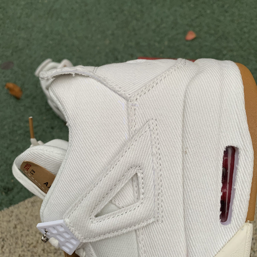 Levi's x Air Jordan 4 Retro 'White Denim'