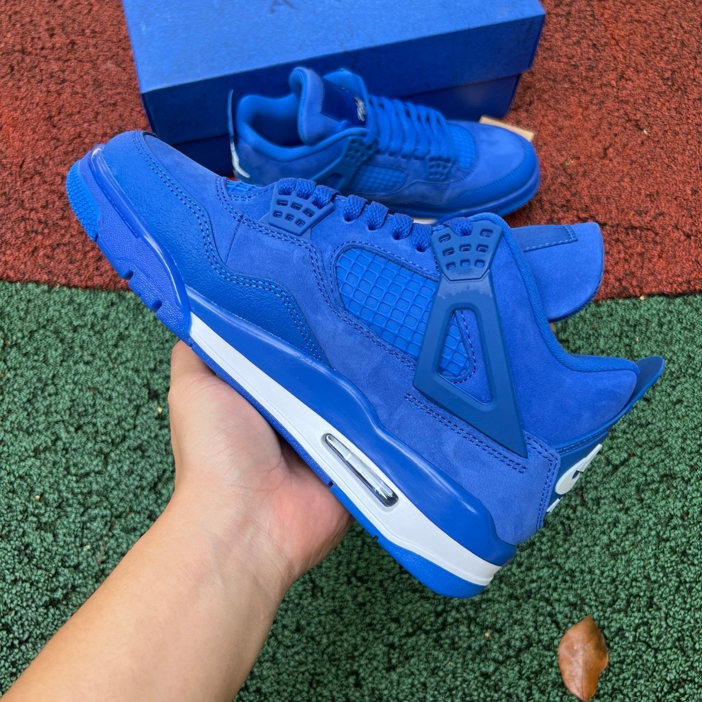 Nigel Sylvester x Air Jordan 4 Retro OG SP 'Brick By Brick' BLUE