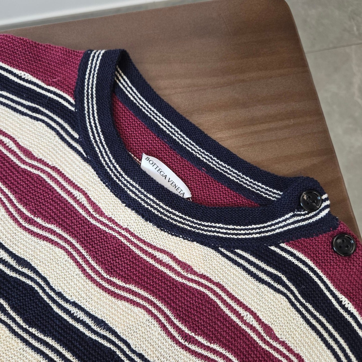 Bottega Venta Distorted Stripe Sweater
