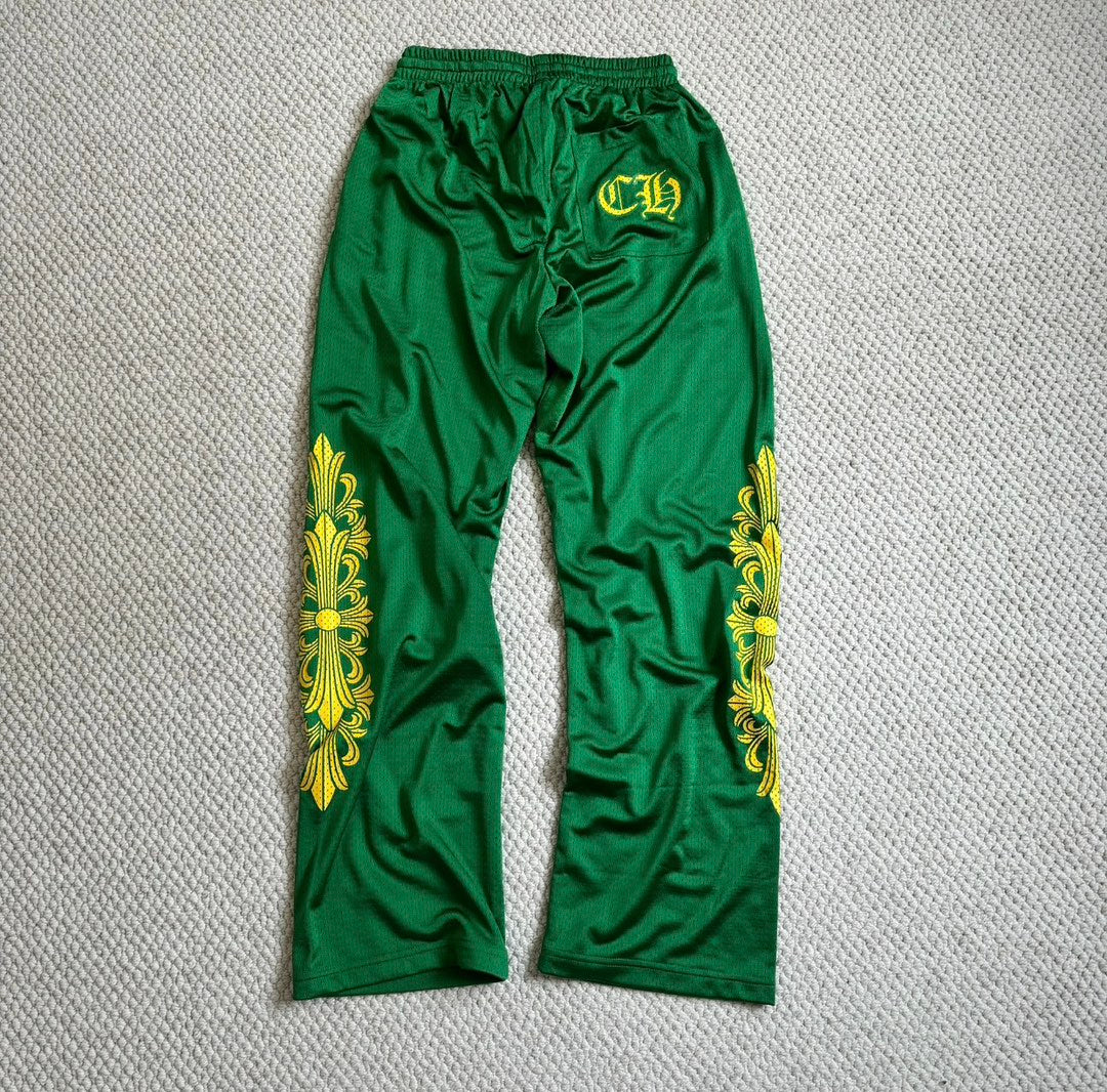 Chrome Hearts mesh green pants