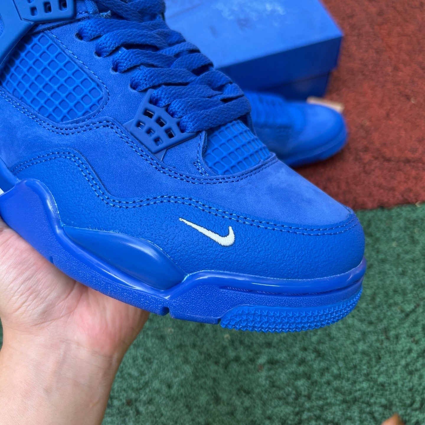 Nigel Sylvester x Air Jordan 4 Retro OG SP 'Brick By Brick' BLUE