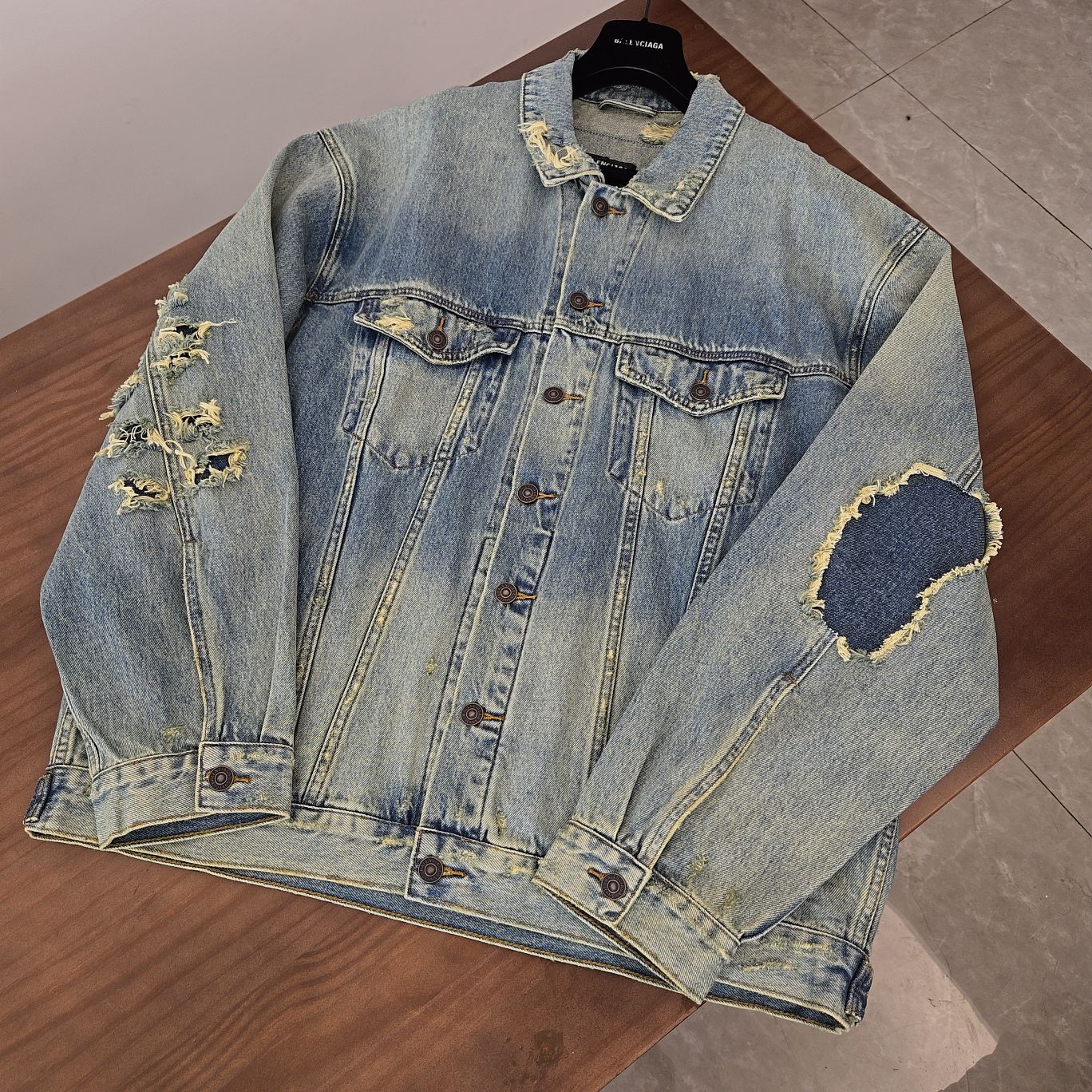 BB Jeans destroyed denim jacket