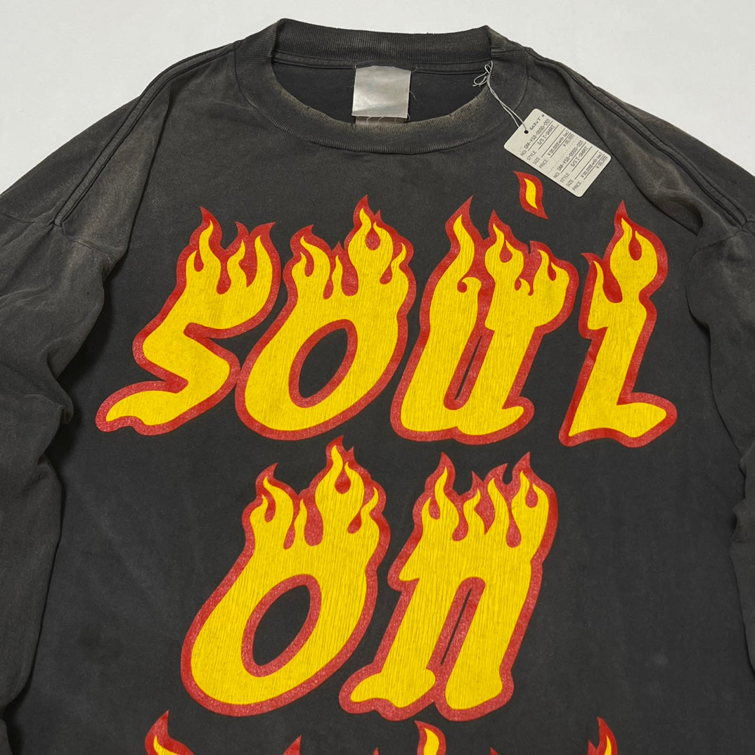SAINT Michael x Cactus Plant Flea Market SOUL ON FIRE L/S