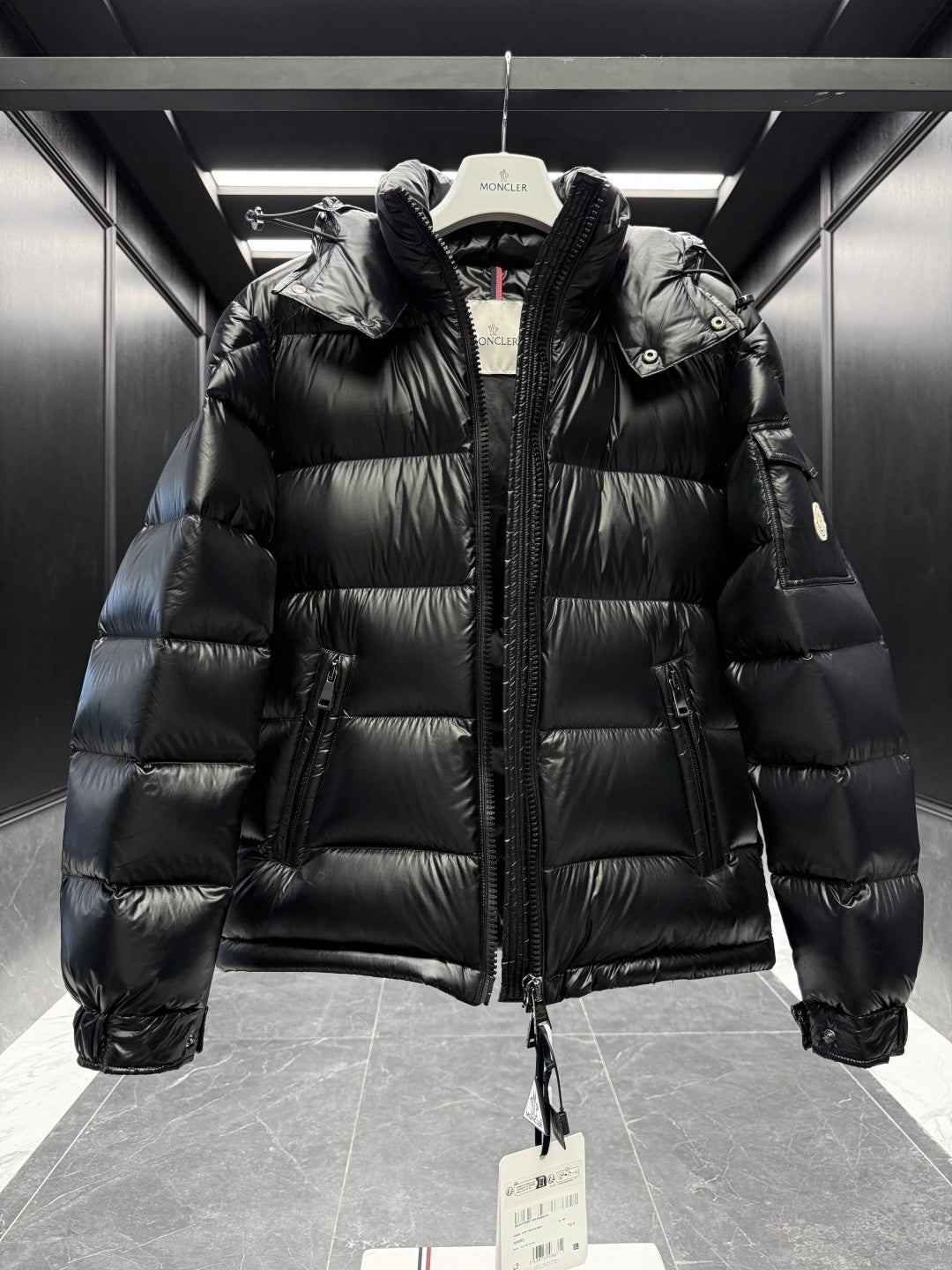 Moncler Maya Hooded Short Down Jacket