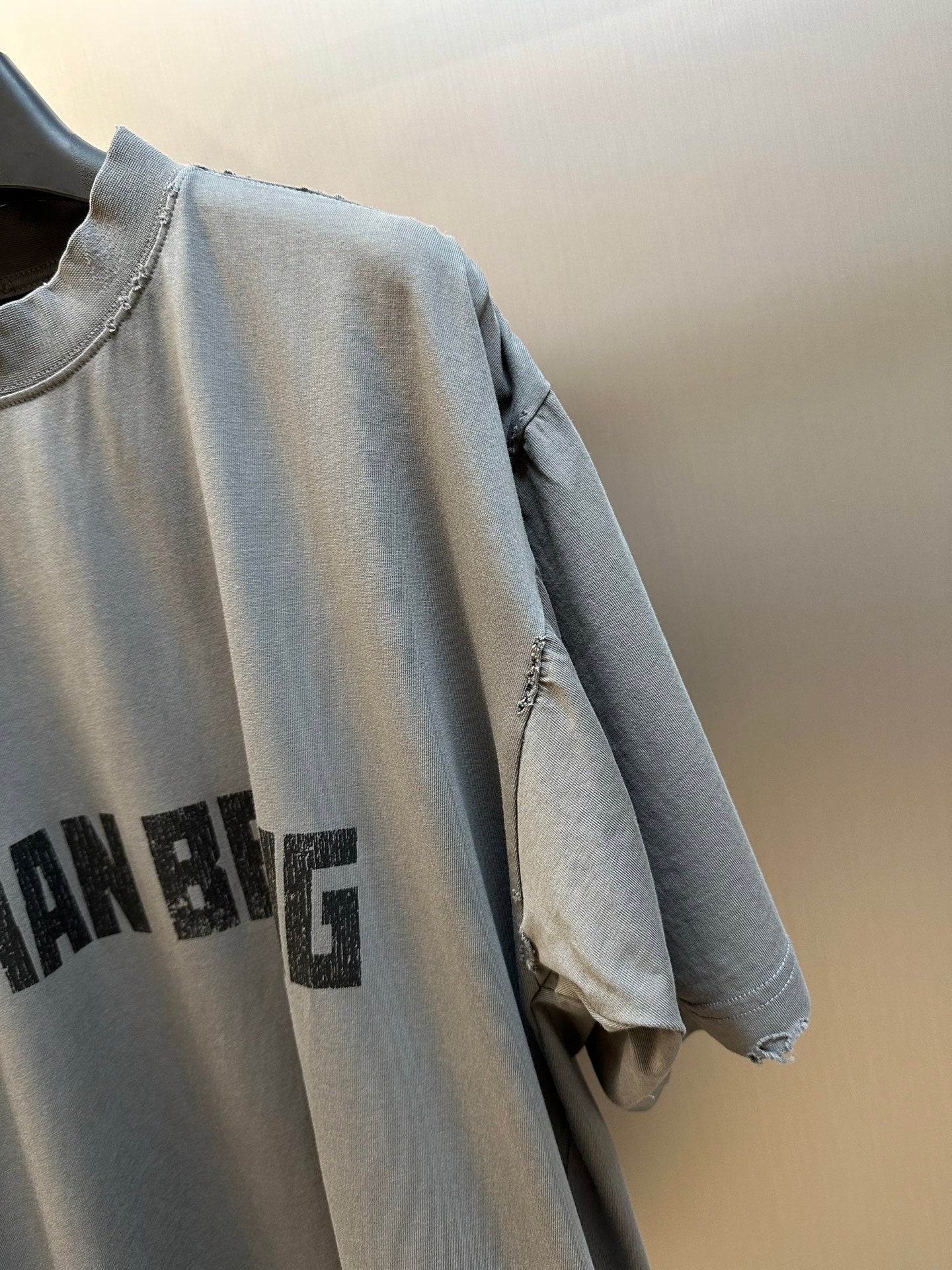BB Men's Human Being Shifted T-shirt in Dark Grey