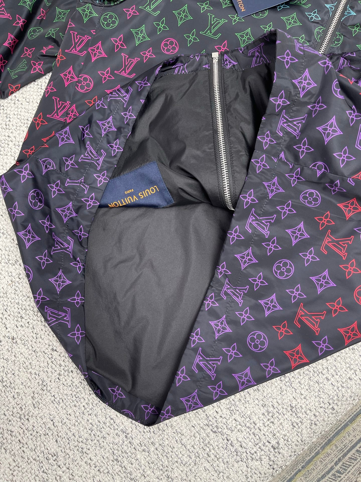 lv Monogram Flowers Gradient Printed Windbreaker 1AGTFW