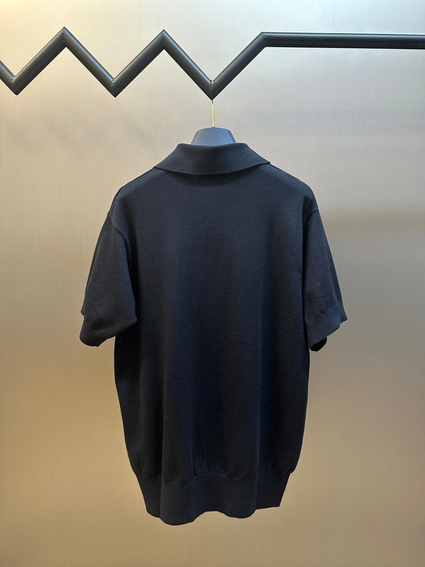 Prada silk cotton polo shirt