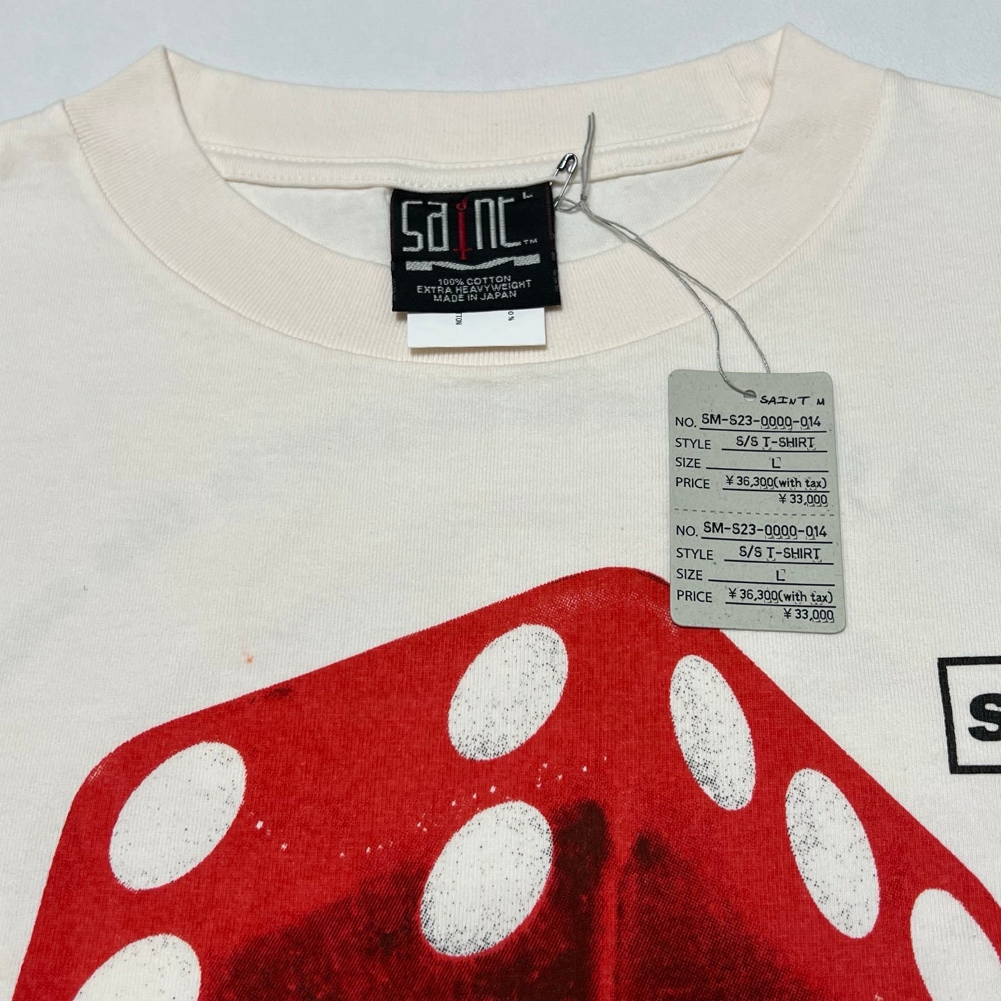 Saint Michael Dice Tee 'White'