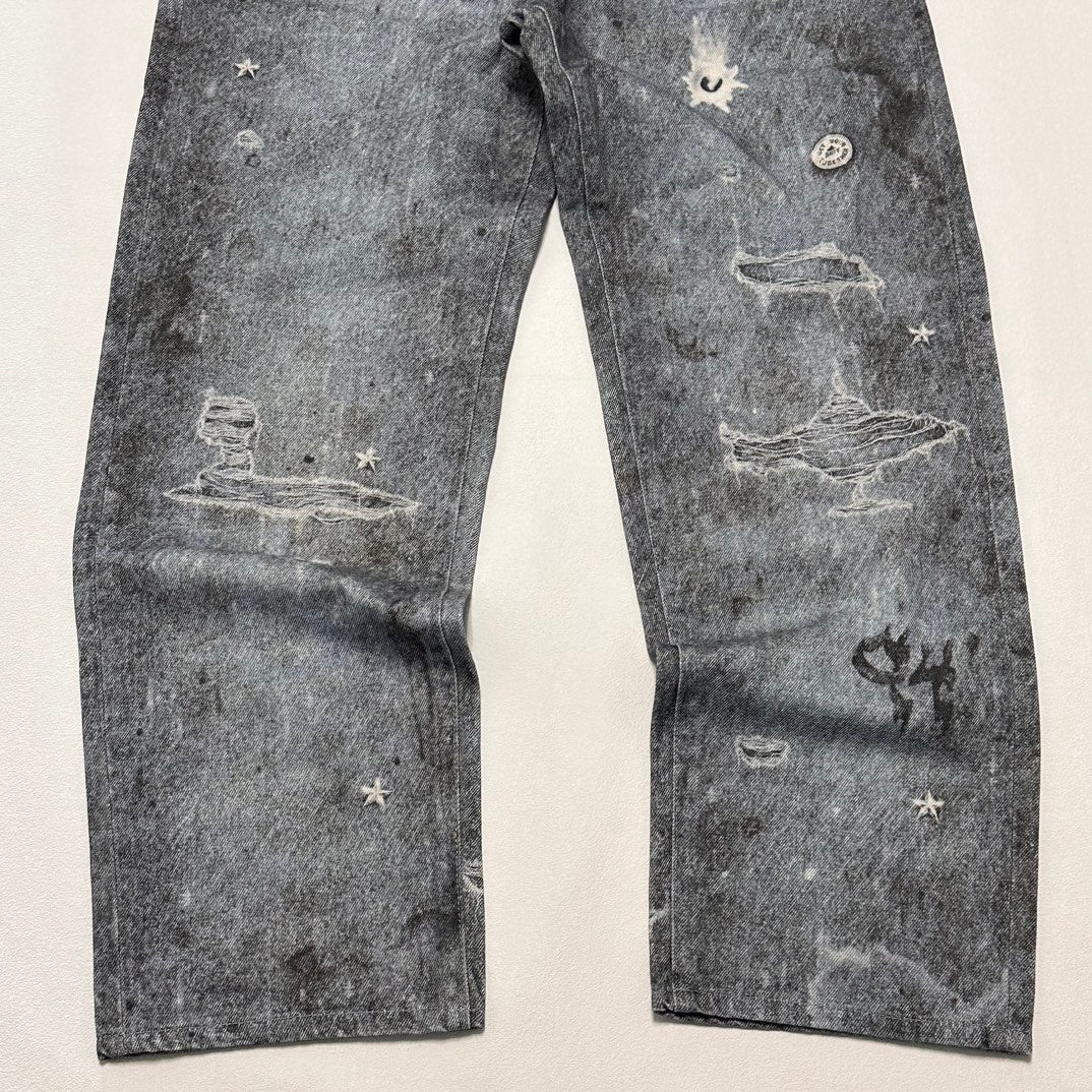 SUP HJR Trompe L'oeil Loose Fit Jean 'Blue'