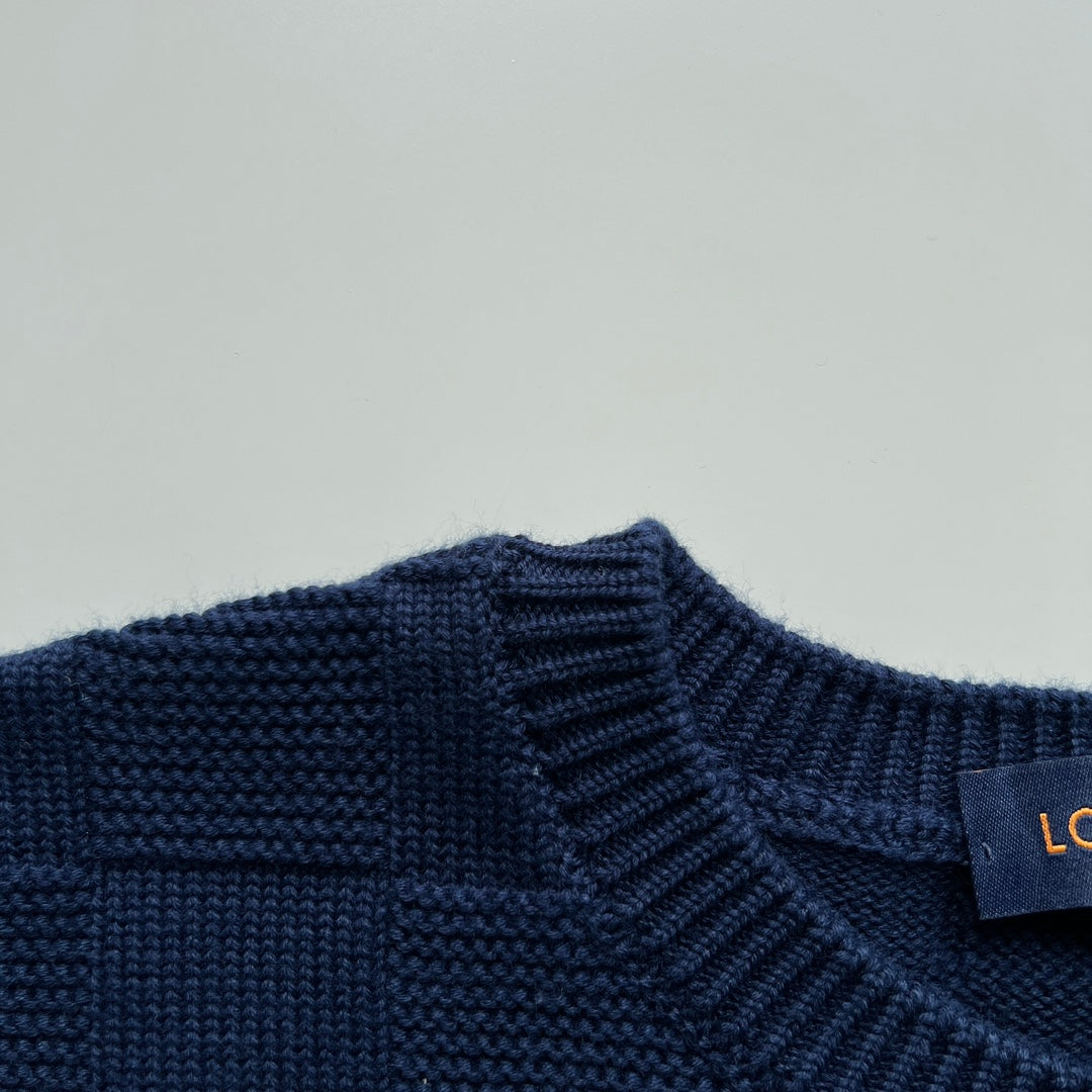 LV Damier wool sweatshirt navy