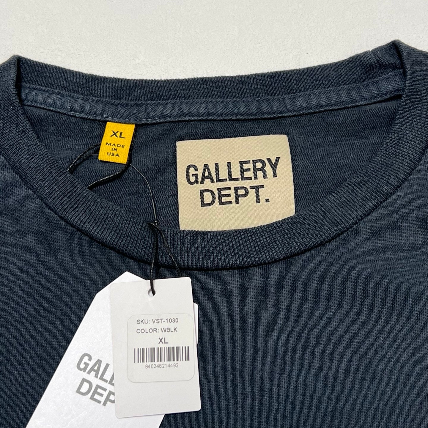 Gallery Dept. SOUVENIR TEE WASHED BLACK
