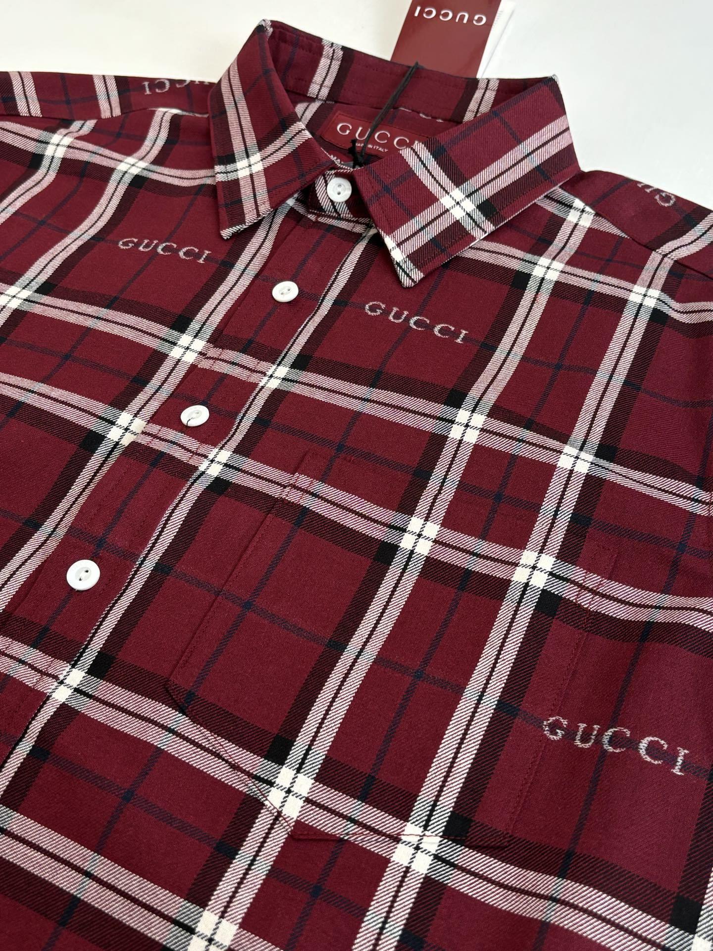 GG Tartan cotton jacquard shirt