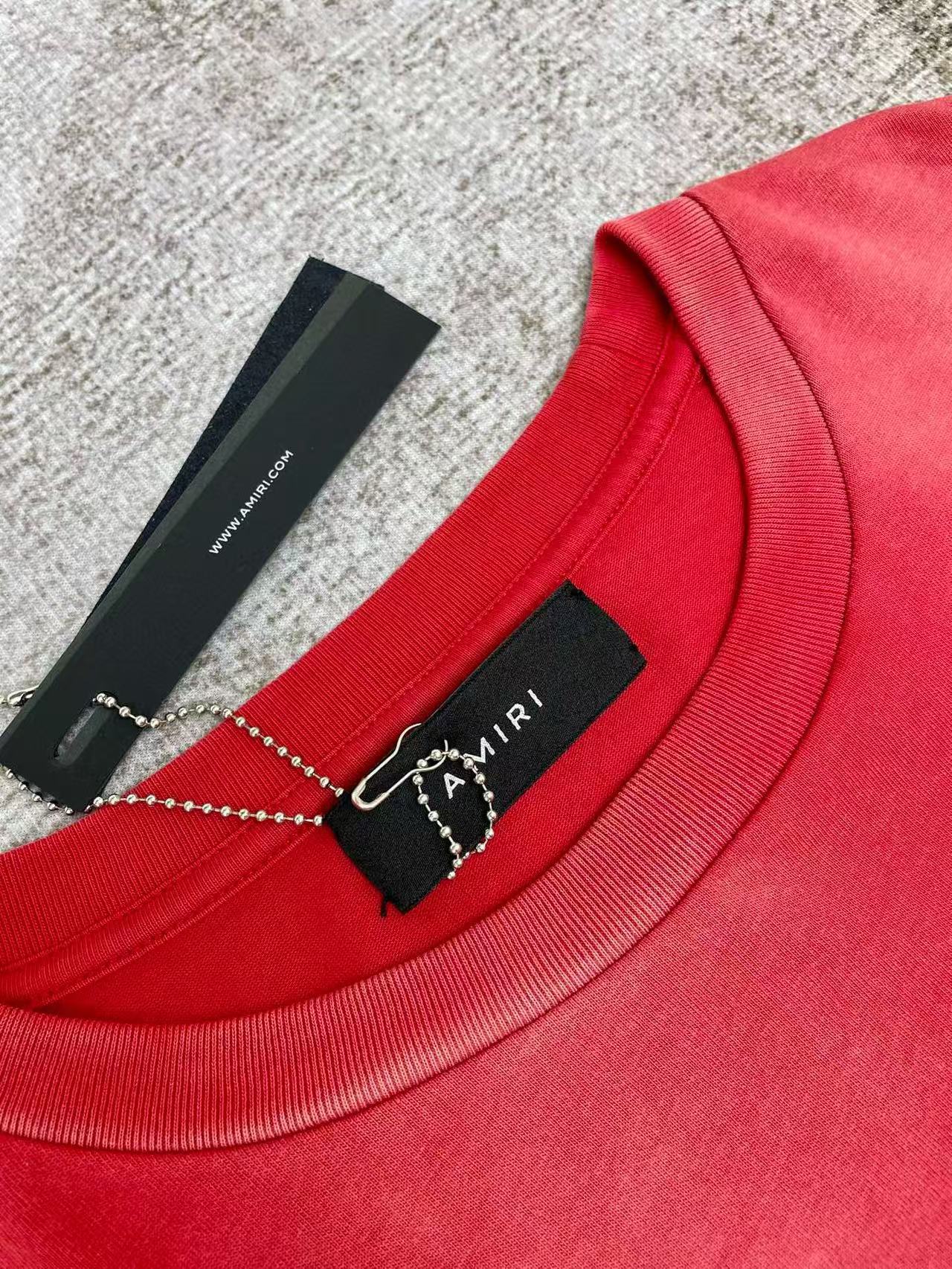 Amiri Vintage Collegiate Tee 'Red'